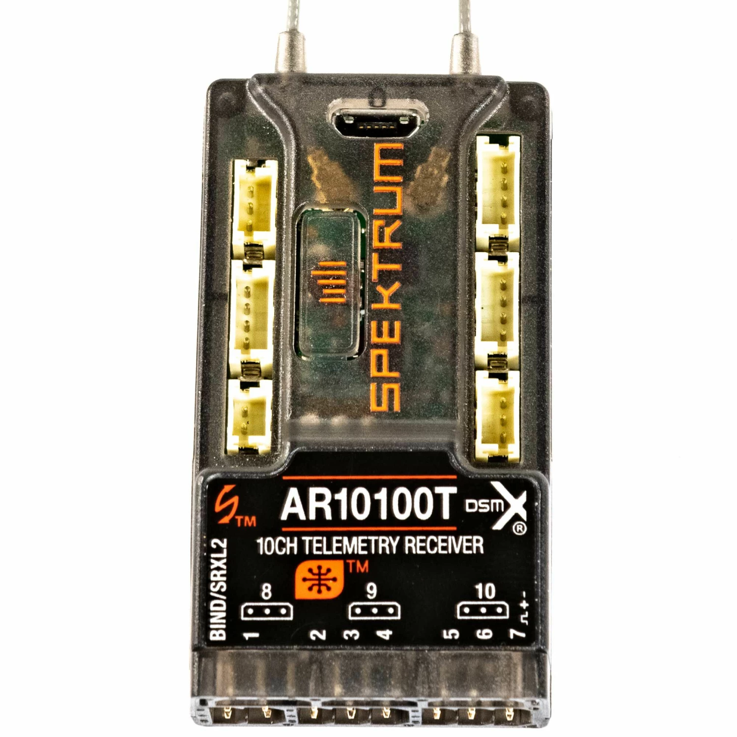 Spektrum AR10100T DSMX 10-Channel Telemetry Receiver 4 Spektrum AR10100T DSMX 10-Channel Telemetry Receiver - Image 4