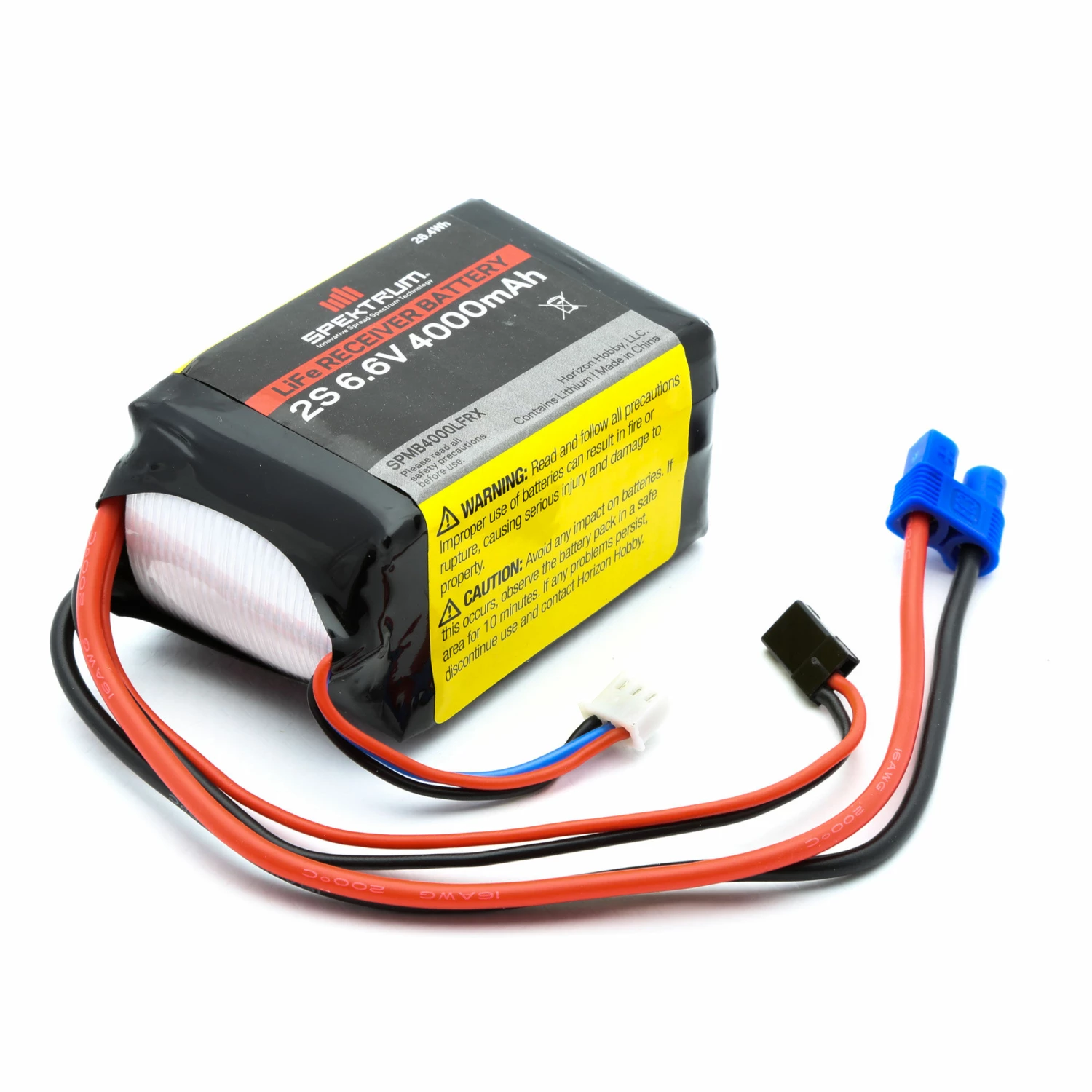 Spektrum 6.6V 4000mAh 2S LiFe Receiver Battery: Universal Receiver, EC3 1 Spektrum 6.6V 4000mAh 2S LiFe Receiver Battery: Universal Receiver, EC3