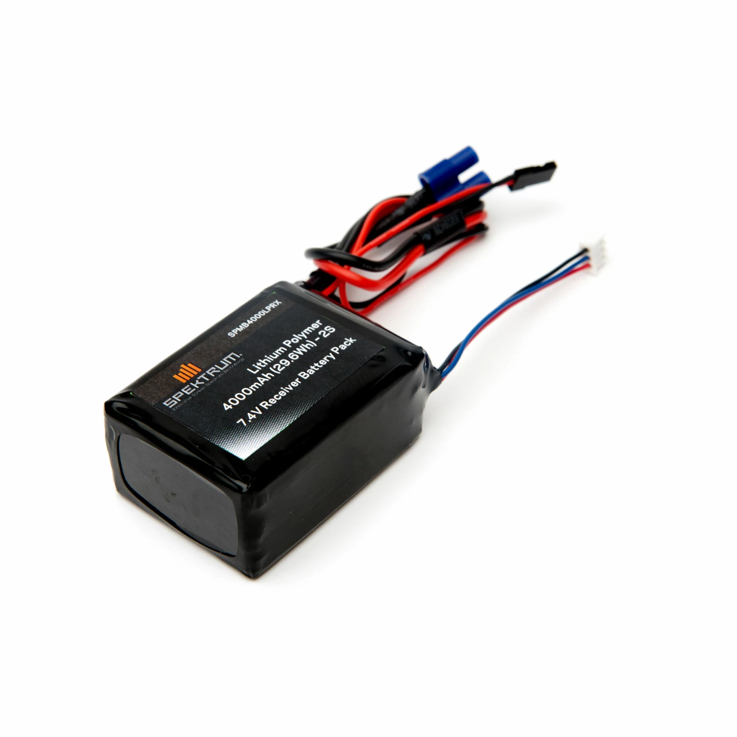 Spektrum 7.4V 4000mAh 2S LiPo Receiver Battery: Universal Receiver, EC3 1 Spektrum 7.4V 4000mAh 2S LiPo Receiver Battery: Universal Receiver, EC3