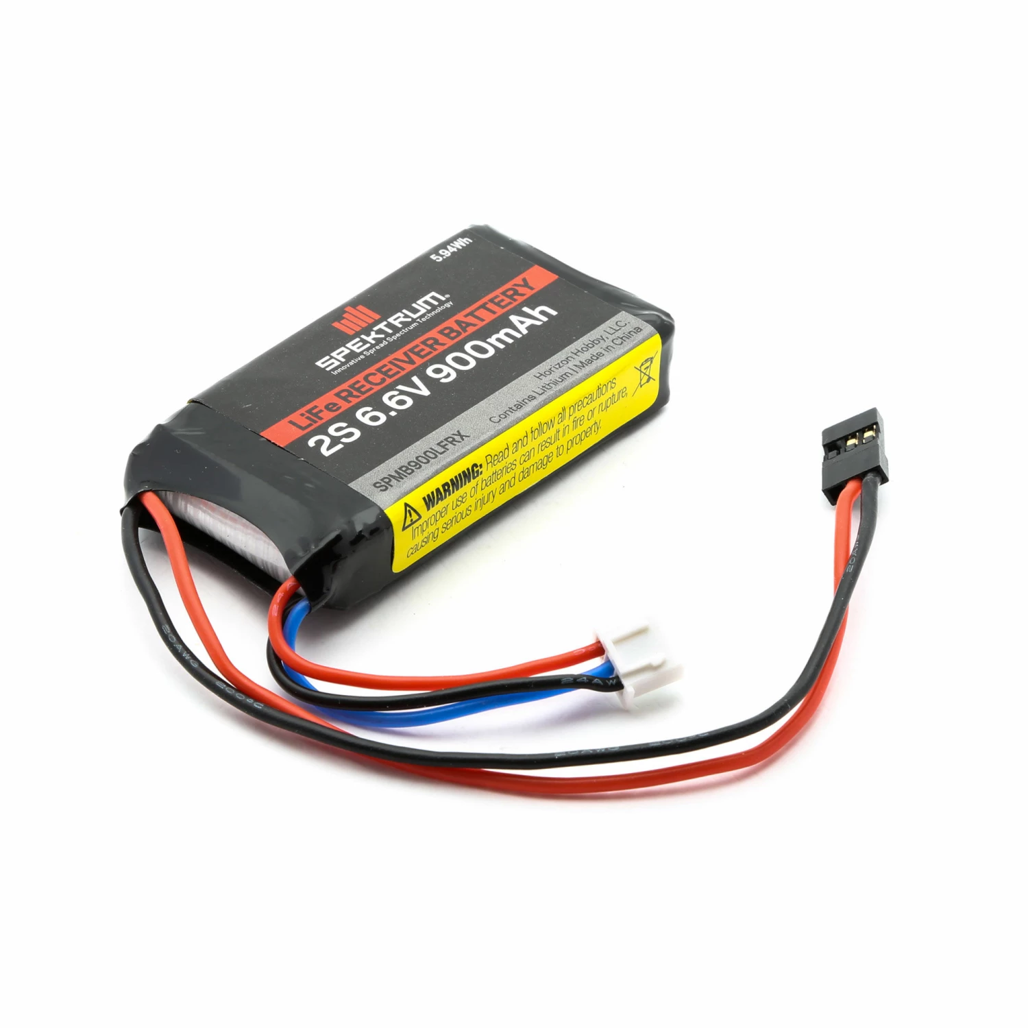 Spektrum 6.6V 900mAh 2S LiFe Receiver Battery: Universal Receiver 1 Spektrum 6.6V 900mAh 2S LiFe Receiver Battery: Universal Receiver