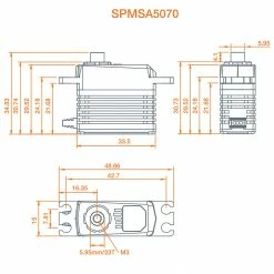 Spektrum A5070 Mini Digital HV High Torque High-Speed Brushless Metal Gear Aircraft Servo -RC Radios Sales 2022 SPMSA5070 A10 6IETKP29 1