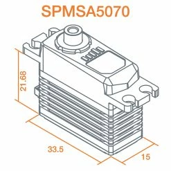 Spektrum A5070 Mini Digital HV High Torque High-Speed Brushless Metal Gear Aircraft Servo -RC Radios Sales 2022 SPMSA5070 A11 6IETKP29 1