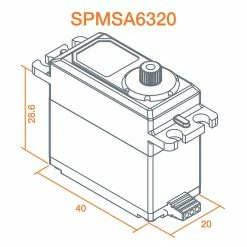 Spektrum A6320 Standard Digital HV Brushless Mid Torque Metal Gear Aircraft Servo -RC Radios Sales 2022 SPMSA6320 A11 JWYHDBPJ 1
