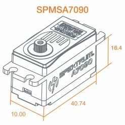 Spektrum A7090 Brushless Low Profile Metal Gear HV Servo -RC Radios Sales 2022 SPMSA7090 A6 POGMHQAG 1