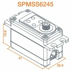 Spektrum S6245 Standard Digital High Speed High Torque Surface Servo -RC Radios Sales 2022 SPMSS6245 A10 PUAYNCKD