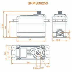 Spektrum S6250 Standard Digital HV High Torque Metal Gear Waterproof Surface Servo -RC Radios Sales 2022 SPMSS6250 A10 ZB1IEIOC 1